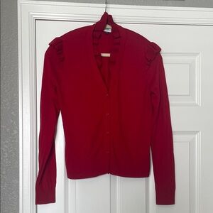 CAbi Vibrant Red Knit Sweater